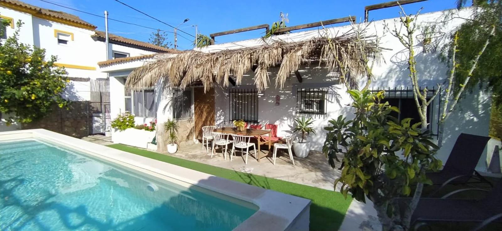Casa, Piscina, Jacuzzi, Garaje, Barbacoa. Villa Chiclana de la Frontera Exterior foto