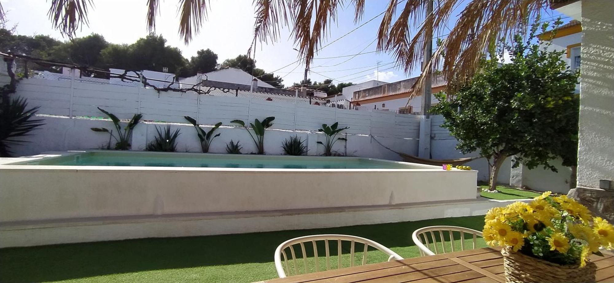 Casa, Piscina, Jacuzzi, Garaje, Barbacoa. Villa Chiclana de la Frontera Exterior foto